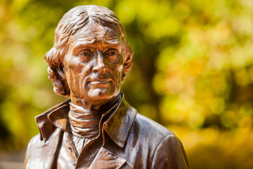 トーマス・ジェファーソンの像