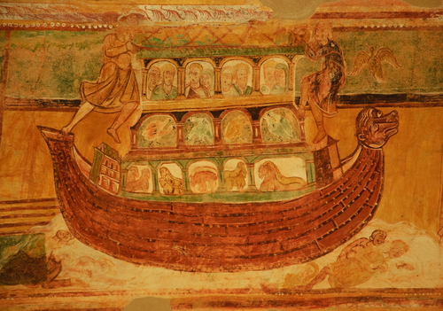 ノアの方舟の壁画／サン＝サヴァン・シュル・ガルタンプ修道院付属教会