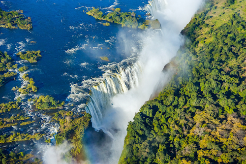ヴィクトリアの滝／ジンバブエ・ザンビア