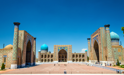 ティリャー・コリー・モスク・マドラサ（ティラカリ・マドラサ）／ウズベキスタン